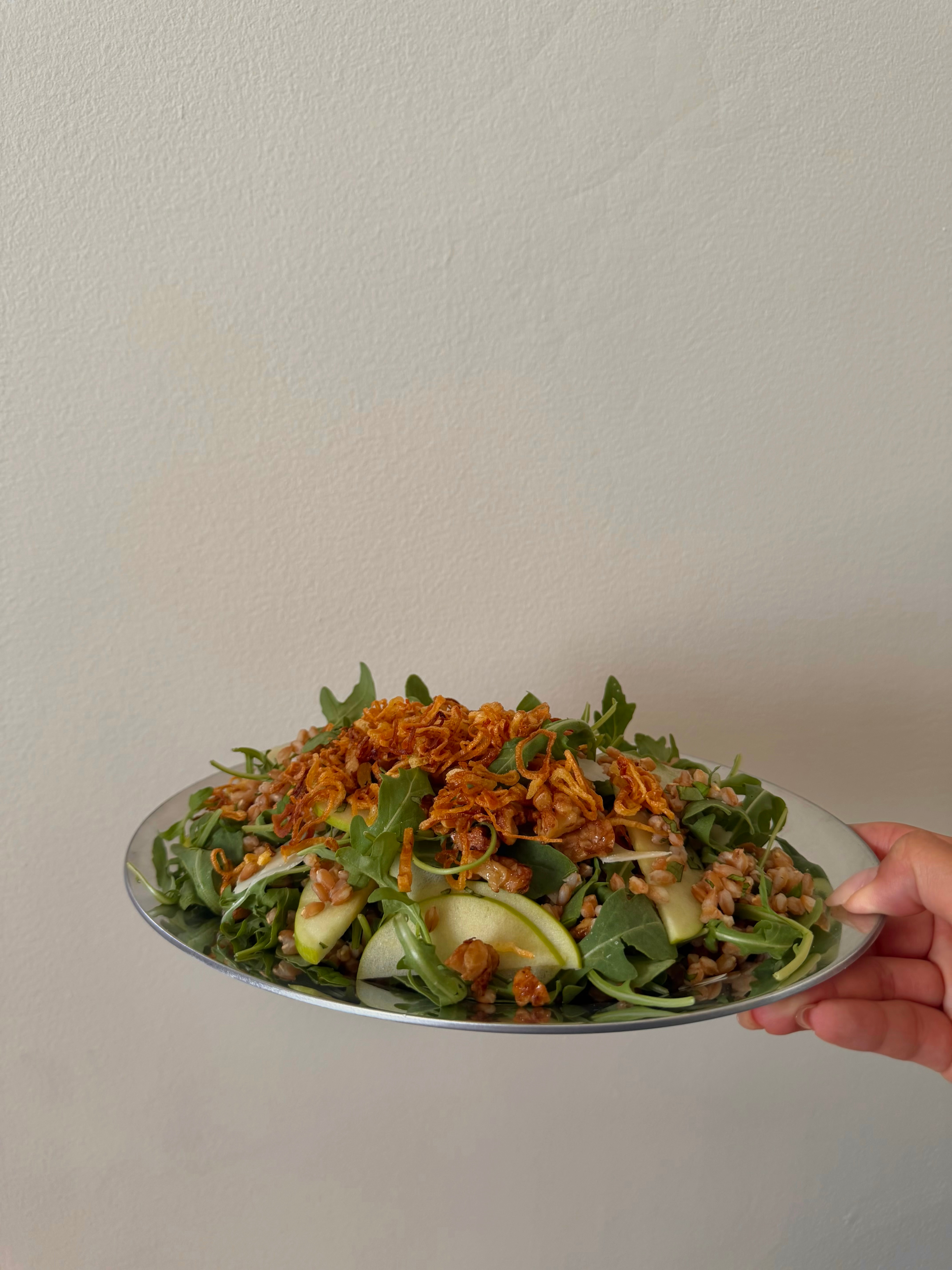 Freshly prepared greens and vegetables from By Mei Mei